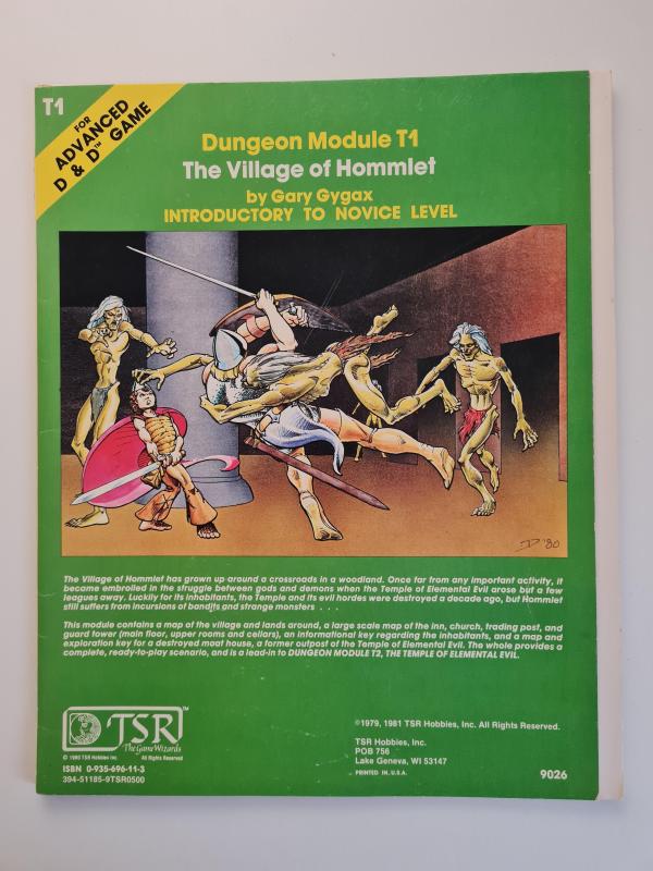 T1 The Village of Hommlet AD&D Advanced Dungeons & Dragons