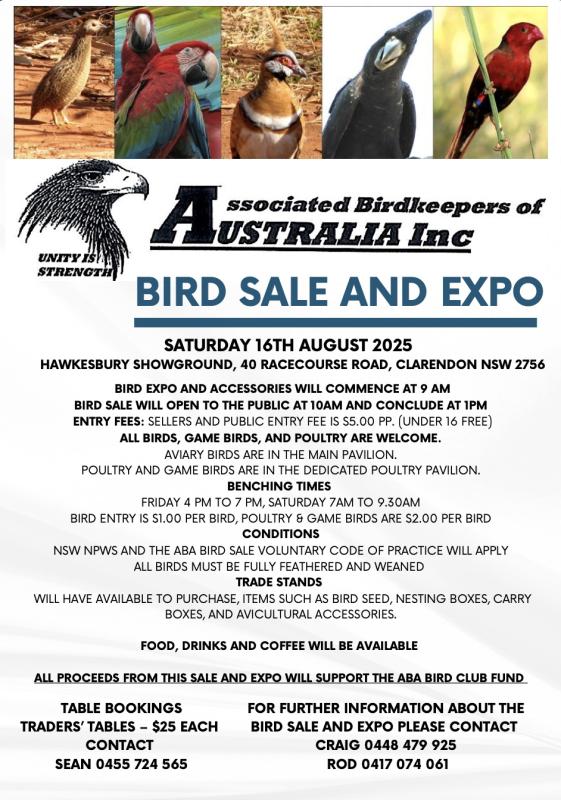 ABA Bird Sale and Expo