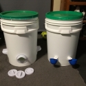 Chicken water and feed containers