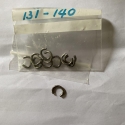 Stainless Steel open rings peach face size