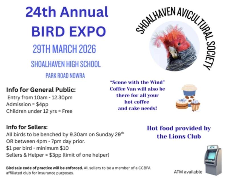 Shoalhaven Avicultural Bird Sale