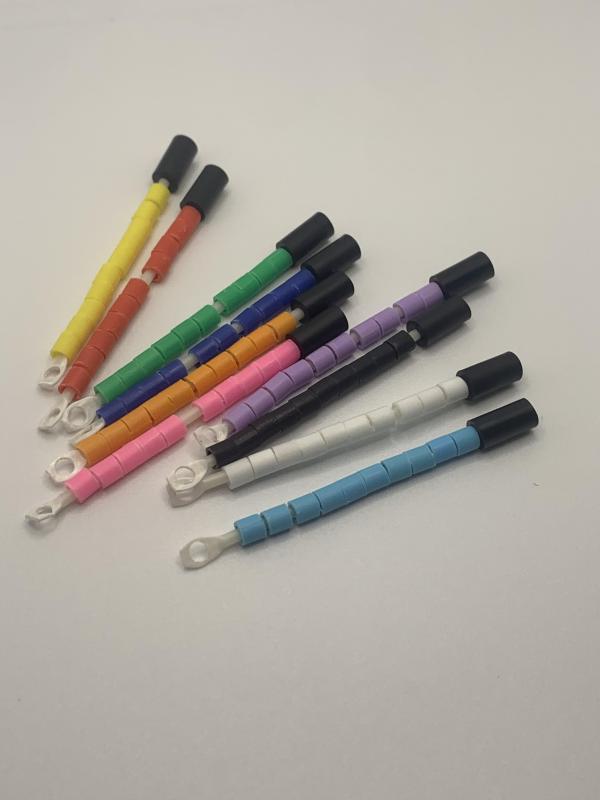 Split Plastic Rings Finch Budgie Peach Face Neophema Random Mixed Colours