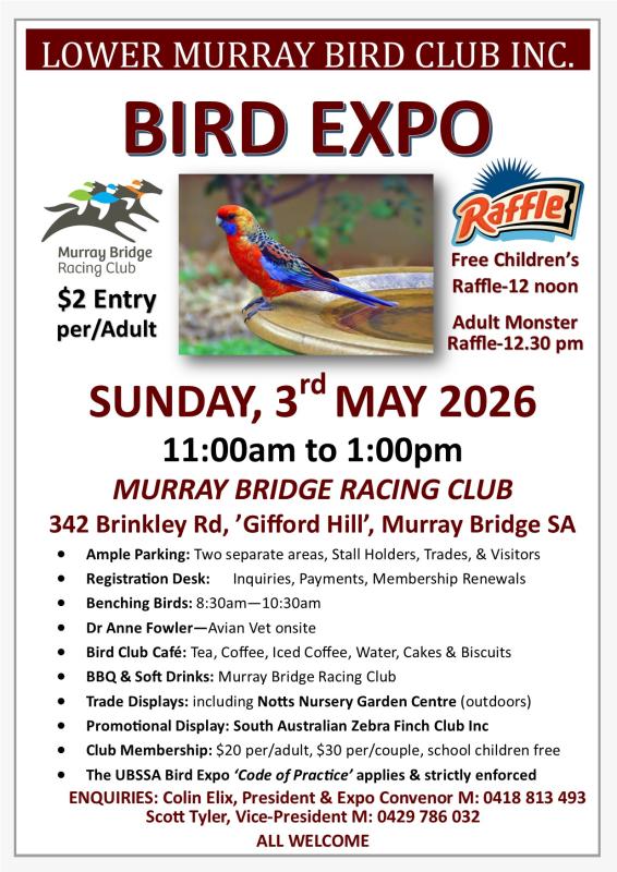 BIRD EXPO - Sun 3rd May 2026