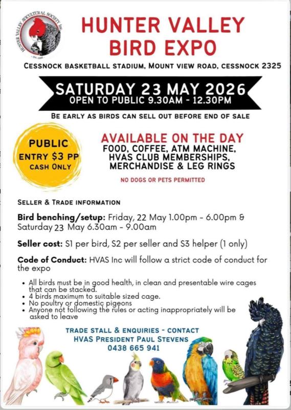 Cessnock sale 23rd May seed and accessories