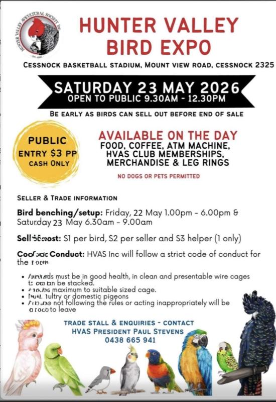 Hunter valley bird expo