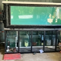 Fibreglass pond with viewing Glass