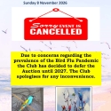 Kempsey Bird Auction Cancellation